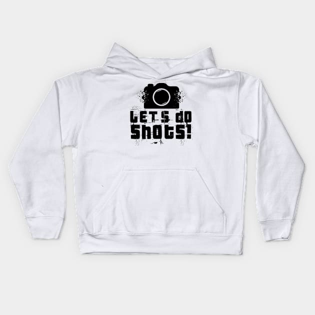 Let's Do Shots Fractal Funny Kids Hoodie by Mellowdellow